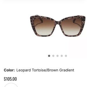 DIFF EYEWEAR Becky II Polarized Sunglasses Leopard Tortoise/Brown Gradient